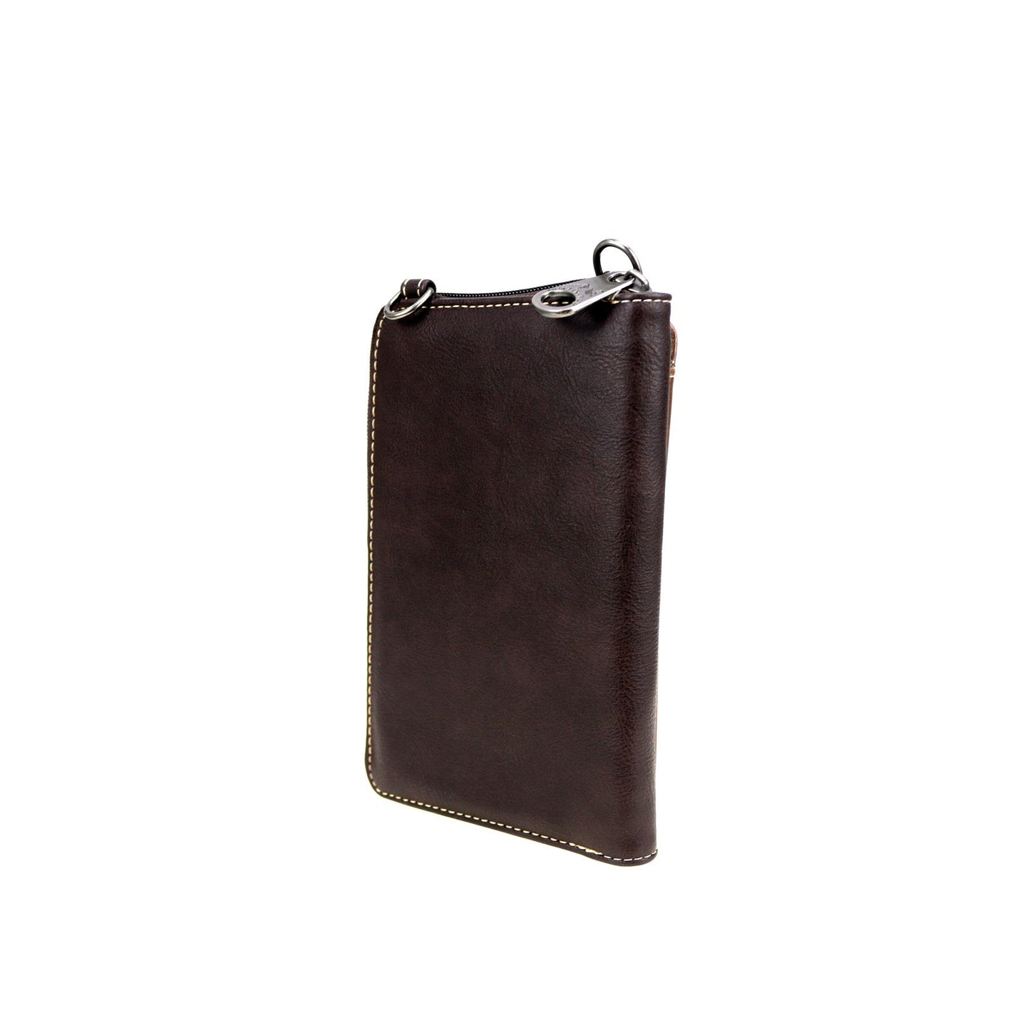 Montana West Western Tooled Phone Case Crossbody Wallet Coffee