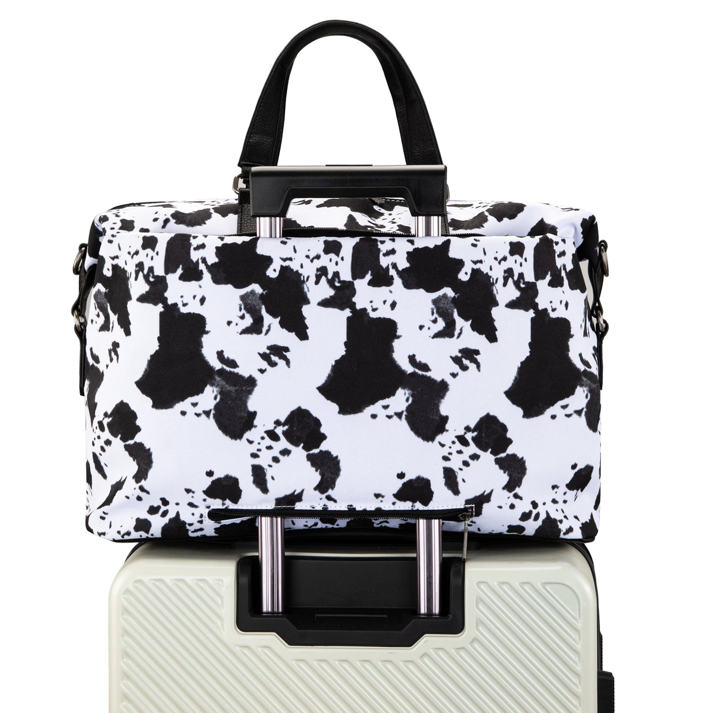 PREORDER Wrangler Cow Print Collection Weekender Bag - Black