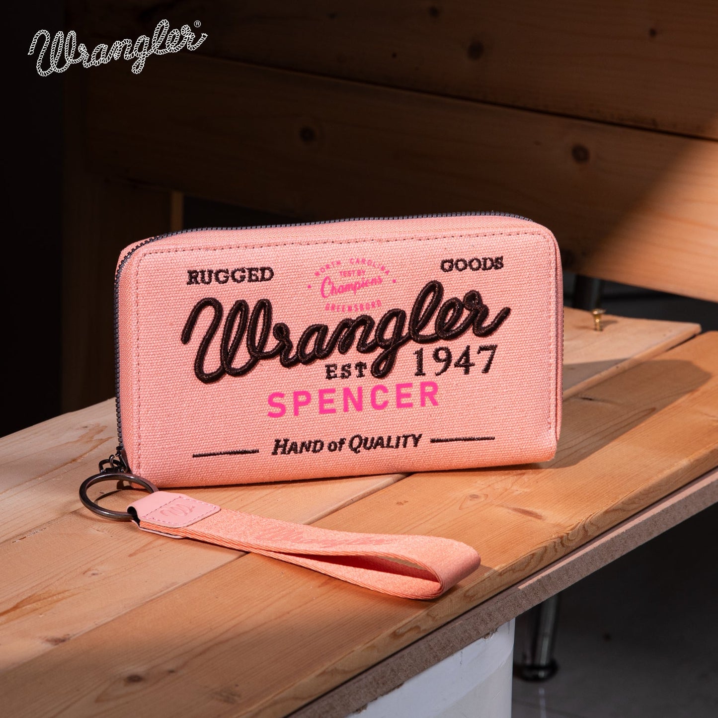 PREORDER Vintage Wrangler Canvas Zip Wristlet