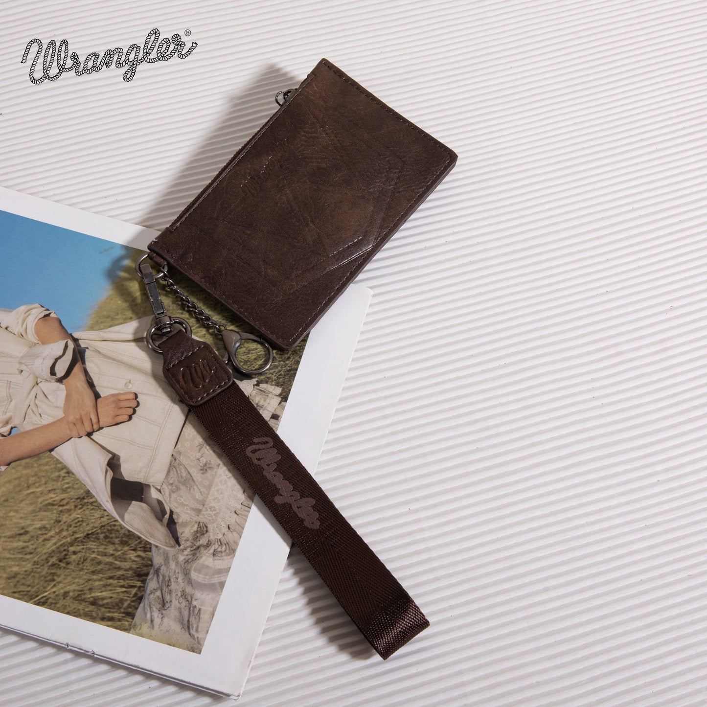 PREORDER Wrangler Solid Color Key Chain Wristlet Card Wallet