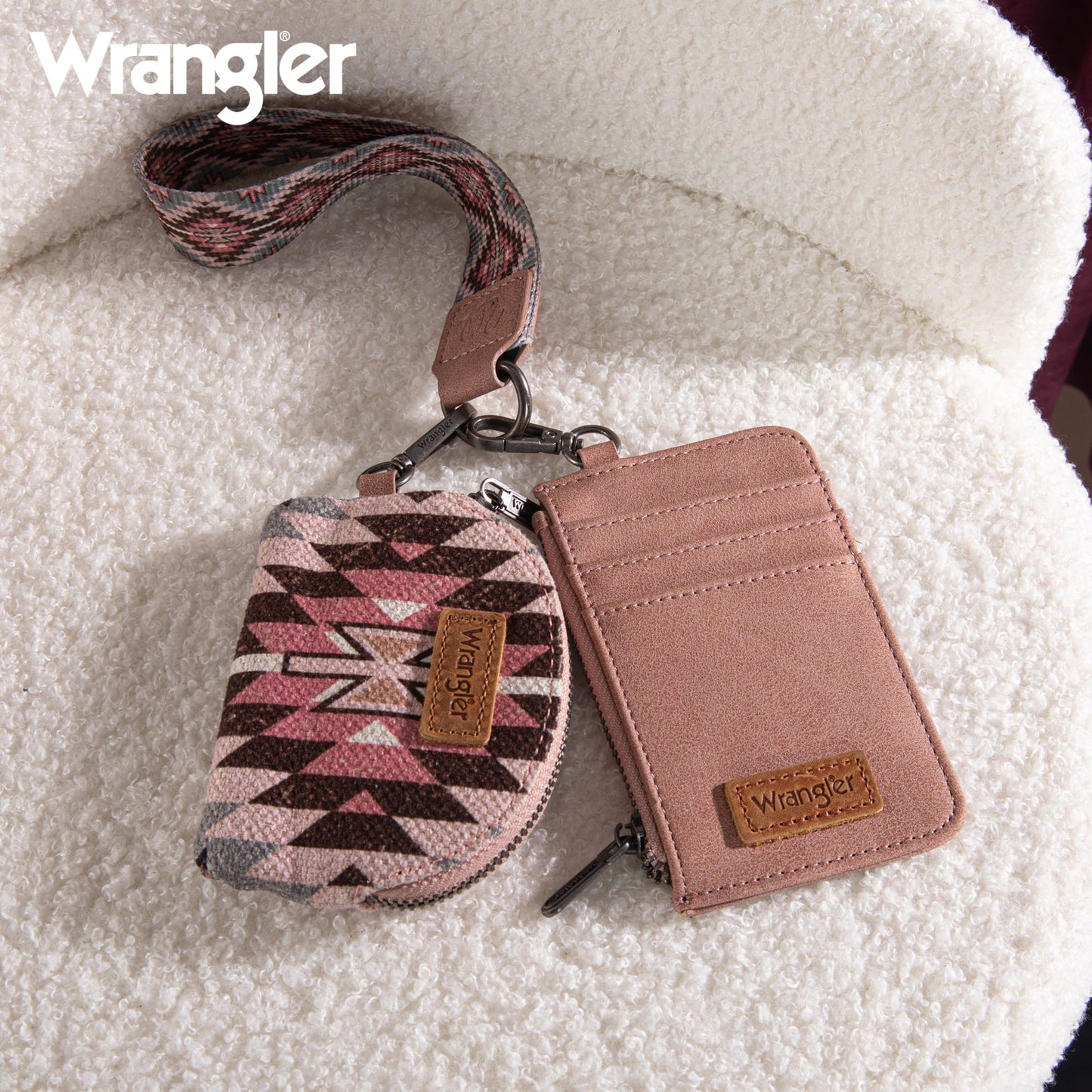 PREORDER Wrangler Southwestern Art Print Dual Pouch Wristlet