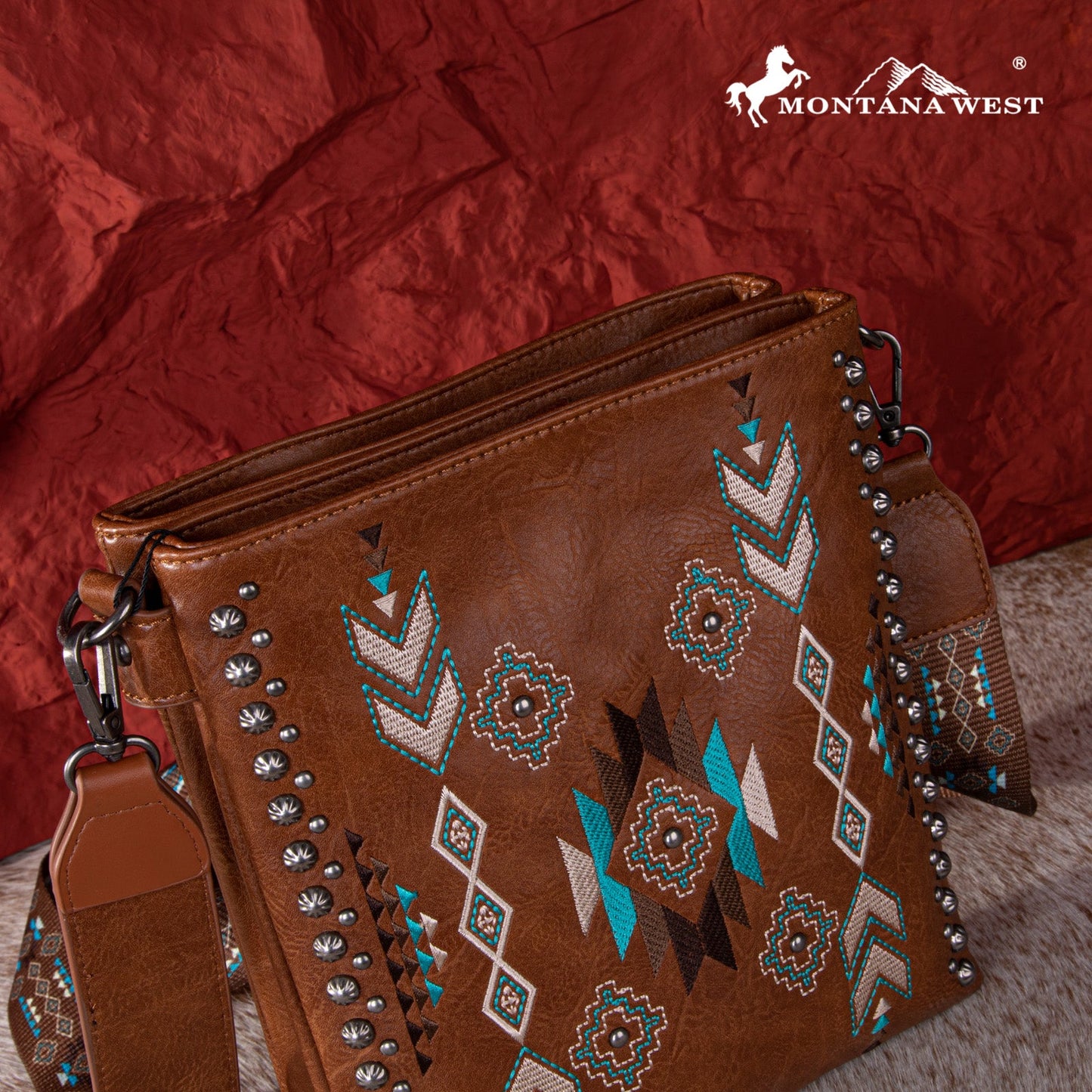 Montana West Embroidered Collection Concealed Carry Crossbody