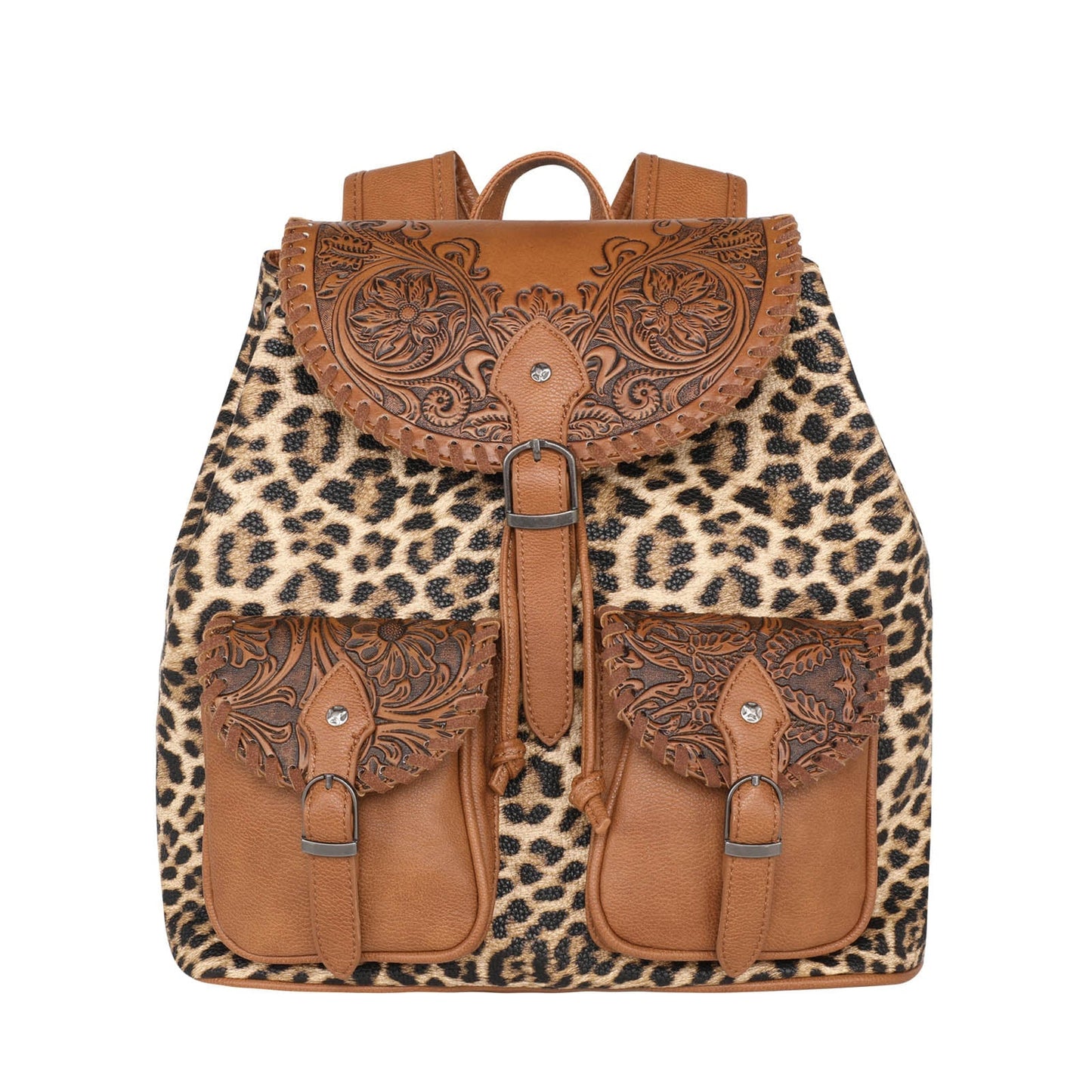 Montana West Tooled Collection Backpack - Leopard