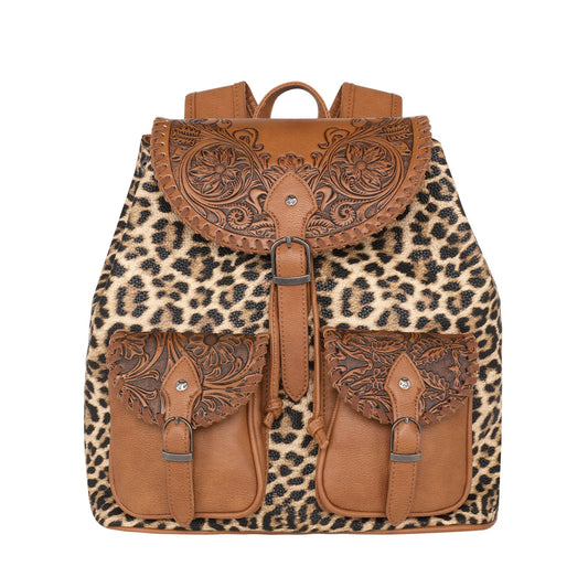 Montana West Tooled Collection Backpack - Leopard