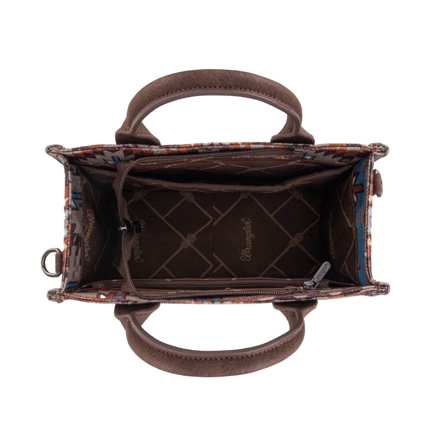 PREORDER Wrangler Southwestern Pattern Dual Sided Print-Tote/Crossbody