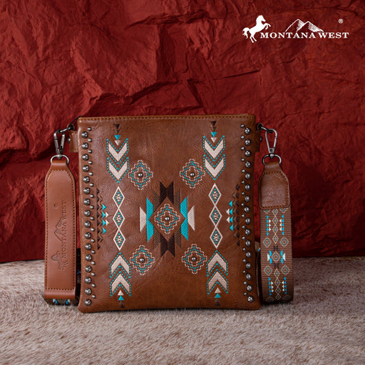 Montana West Embroidered Collection Concealed Carry Crossbody