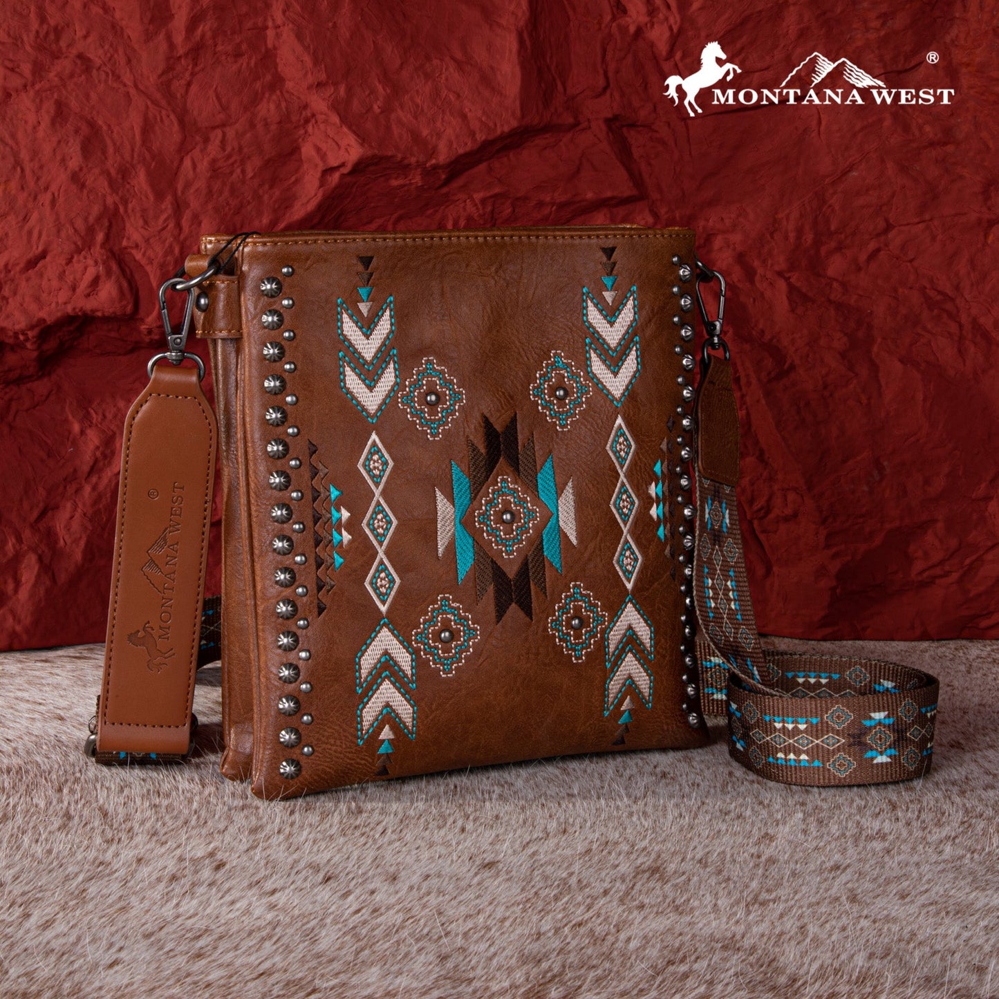 Montana West Embroidered Collection Concealed Carry Crossbody