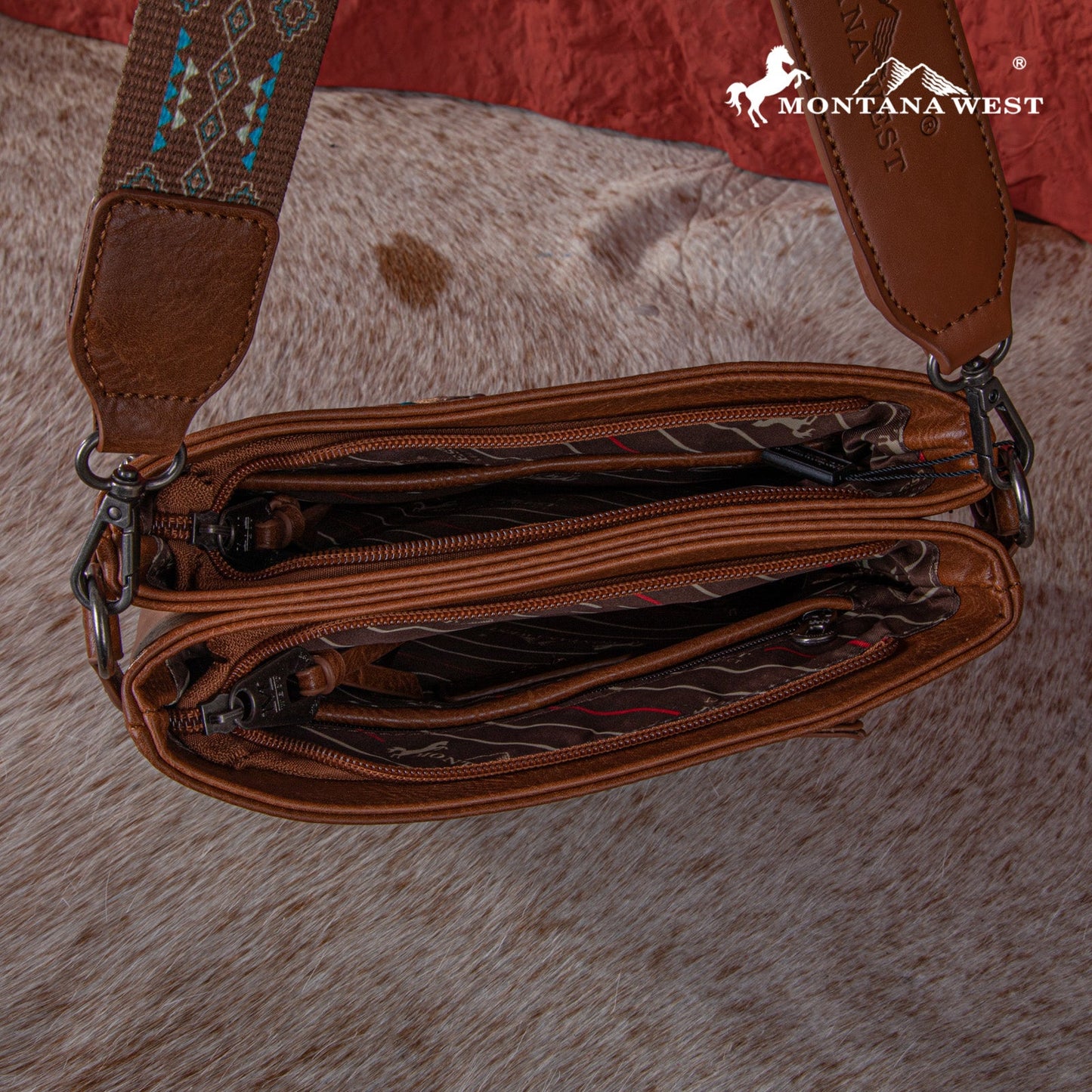 Montana West Embroidered Collection Concealed Carry Crossbody