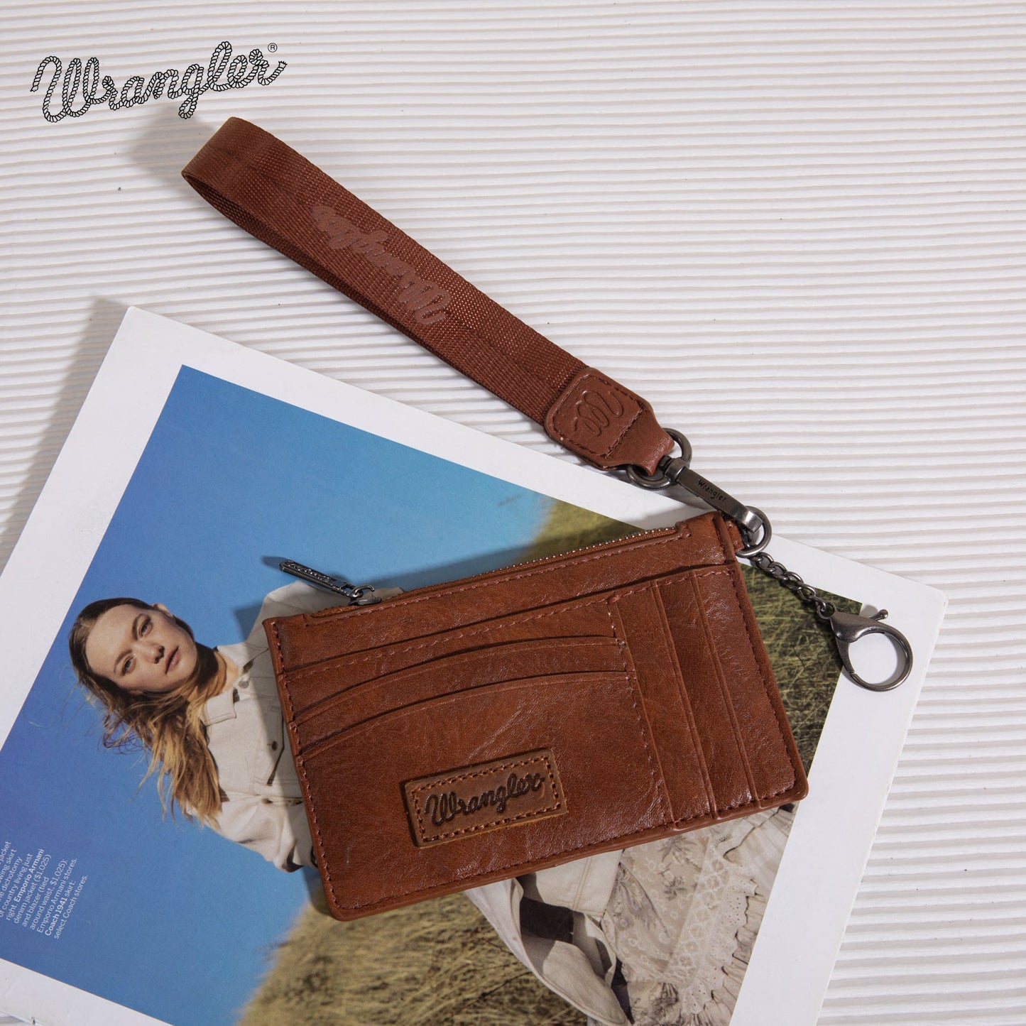 PREORDER Wrangler Solid Color Key Chain Wristlet Card Wallet