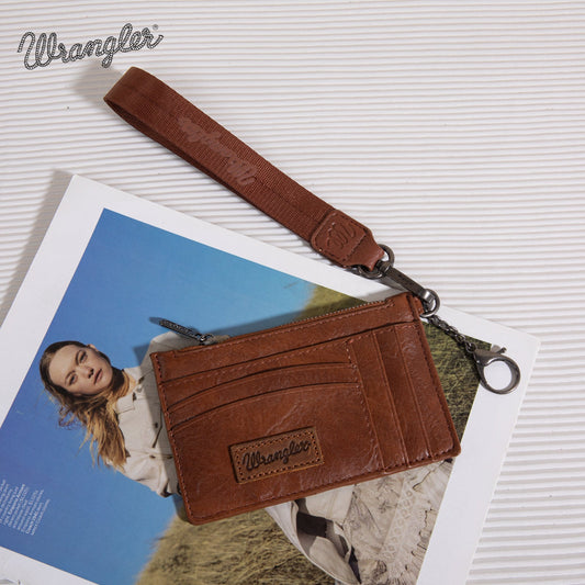 PREORDER Wrangler Solid Color Key Chain Wristlet Card Wallet